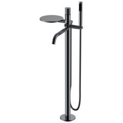 Смеситель Богеме (Boheme) Stick напольный Shine Gun Metal Spirale 129-SGM.4