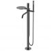 Смеситель Богеме (Boheme) Stick напольный Gun Metal Spirale 129-GM.4