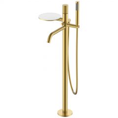 Смеситель Богеме (Boheme) Stick напольный Matt Gold c ручкой Touch Gold 129-MG.2