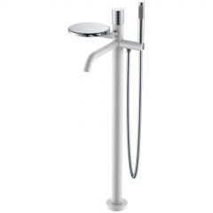 Смеситель Богеме (Boheme) Stick напольный White Diamond Chrome 129-WCR