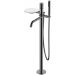 Смеситель Богеме (Boheme) Stick напольный Shine Gun Metal c ручкой Touch 129-SGM.2