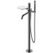 Смеситель Богеме (Boheme) Stick напольный Gun Metal c ручкой Diamond 129-GM