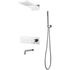 Душевая система с изливом Богеме (Boheme) Fusion Chrome 130-2-CR
