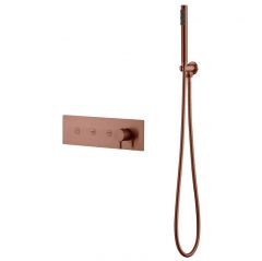 Смеситель Богеме (Boheme) Fusion с ручным душем Brushed Bronze 130-SYS-BRB