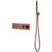 Смеситель Богеме (Boheme) Fusion Termo с ручным душем Brushed Bronze 131-SYS-BRB