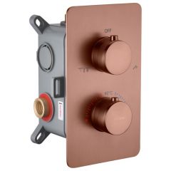 Смеситель Богеме (Boheme) встроенный с термостатом 2-х проходной Cell Brushed Bronze 134-2-BRB