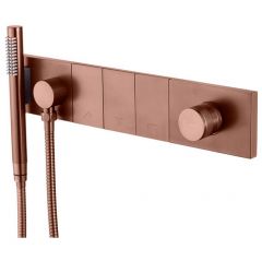 Смеситель Богеме (Boheme) Zodiac с ручным душем Brushed Bronze 132-SYS-BRB