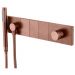 Смеситель Богеме (Boheme) Zodiac с ручным душем Brushed Bronze 132-SYS-BRB