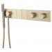 Смеситель Богеме (Boheme) Zodiac Thermo с ручным душем Matt Gold 133-SYS-MG