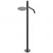 Смеситель Богеме (Boheme) Stick напольный для умыв. Shine Gun Metal с ручкой Diamond 120-SGM