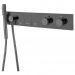 Смеситель Богеме (Boheme) Zodiac Thermo с ручным душем Shine Gun Metal 133-SYS-SGM