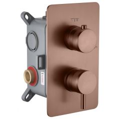 Смеситель Богеме (Boheme) встроенный однорычажный 2-х проходной Cell Brushed Bronze 135-2-BRB