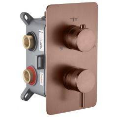 Смеситель Богеме (Boheme) встроенный однорычажный 3-х проходной Cell Brushed Bronze 135-3-BRB