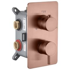 Смеситель Богеме (Boheme) встроенный однорычажный 3-х проходной Cell Copper Brushed 135-3-CB