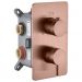 Смеситель Богеме (Boheme) встроенный однорычажный 3-х проходной Cell Copper Brushed 135-3-CB