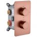 Смеситель Богеме (Boheme) встроенный с термостатом 3-х проходной Cell Copper Brushed 134-3-CB