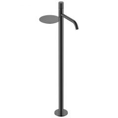 Смеситель Богеме (Boheme) Stick напольный для умыв. Shine Gun Metal c ручкой Touch 120-SGM.2