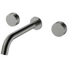 Смеситель Богеме (Boheme) из стены Stick Diamond на 3 отв. Gun Metal 152-2-GM.1