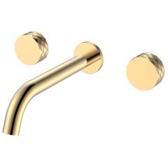 Смеситель Богеме (Boheme) из стены Stick Diamond на 3 отв. Gold 152-2-G.1