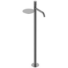 Смеситель Богеме (Boheme) Stick напольный для умыв. Gun Metall с ручкой Touch 120-GM.2