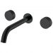 Смеситель Богеме (Boheme) из стены Stick Spirale на 3 отв. Black 152-2-B.4