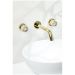 Смеситель Богеме (Boheme) из стены Elegante на 3 отв. Gold 152-2-G-EL