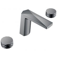 Смеситель Богеме (Boheme) врезной на 3отв. Venturo Shine Gun Metall, ручка Diamond 150-SGM-DIAMOND