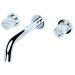 Смеситель Богеме (Boheme) из стены Elegante на 3 отв. Chrome 152-2-CR-EL