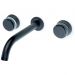 Смеситель Богеме (Boheme) из стены Aura на 3 отв. Black 152-2-B-A
