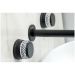 Смеситель Богеме (Boheme) из стены Aura на 3 отв. Black 152-2-B-A