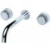 Смеситель Богеме (Boheme) из стены Aura на 3 отв. Chrome 152-2-CR-A