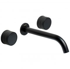 Смеситель Богеме (Boheme) из стены Prestige на 3 отв. Black 152-2-B-PR