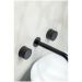 Смеситель Богеме (Boheme) из стены Prestige на 3 отв. Black 152-2-B-PR