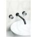 Смеситель Богеме (Boheme) из стены Elegante на 3 отв. Black 152-2-B-EL