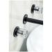 Смеситель Богеме (Boheme) из стены Elegante на 3 отв. Black 152-2-B-EL