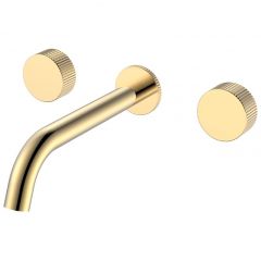 Смеситель Богеме (Boheme) из стены Stick Linea на 3 отв. Gold 152-2-G.3