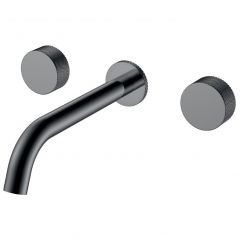 Смеситель Богеме (Boheme) из стены Stick Touch на 3 отв. Shine Gun Metal 152-2-SGM.2