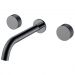 Смеситель Богеме (Boheme) из стены Stick Touch на 3 отв. Shine Gun Metal 152-2-SGM.2