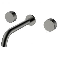 Смеситель Богеме (Boheme) из стены Stick Spirale на 3 отв. Gun Metal 152-2-GM.4