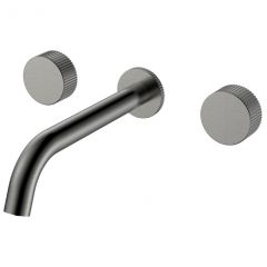 Смеситель Богеме (Boheme) из стены Stick Linea на 3 отв. Gun Metal 152-2-GM.3