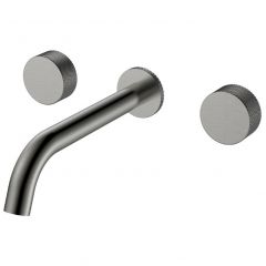 Смеситель Богеме (Boheme) из стены Stick Touch на 3 отв. Gun Metal 152-2-GM.2