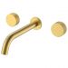Смеситель Богеме (Boheme) из стены Stick Touch на 3 отв. Matt Gold 152-2-MG.2