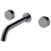 Смеситель Богеме (Boheme) из стены Stick Spirale на 3 отв. Shine Gun Metal 152-2-SGM.4