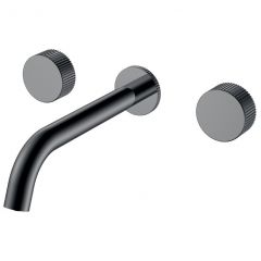 Смеситель Богеме (Boheme) из стены Stick Linea на 3 отв. Shine Gun Metal 152-2-SGM.3