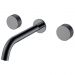 Смеситель Богеме (Boheme) из стены Stick Linea на 3 отв. Shine Gun Metal 152-2-SGM.3