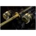 Смеситель Богеме (Boheme) из стены Aura на 3 отв. Mat Gold 152-2-MG-A