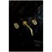 Смеситель Богеме (Boheme) из стены Elegante на 3 отв. Mat Gold 152-2-MG-EL