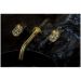 Смеситель Богеме (Boheme) из стены Elegante на 3 отв. Mat Gold 152-2-MG-EL