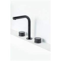Смеситель Богеме (Boheme) на столешницу Prestige на 3 отв. Black 152-B-PR
