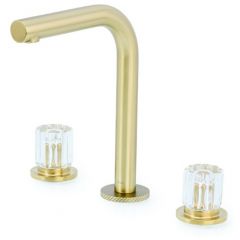 Смеситель Богеме (Boheme) на столешницу Elegante на 3 отв. Mat Gold 152-MG-EL